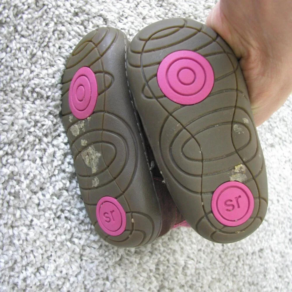 Stride rite suede girls boots 3.5